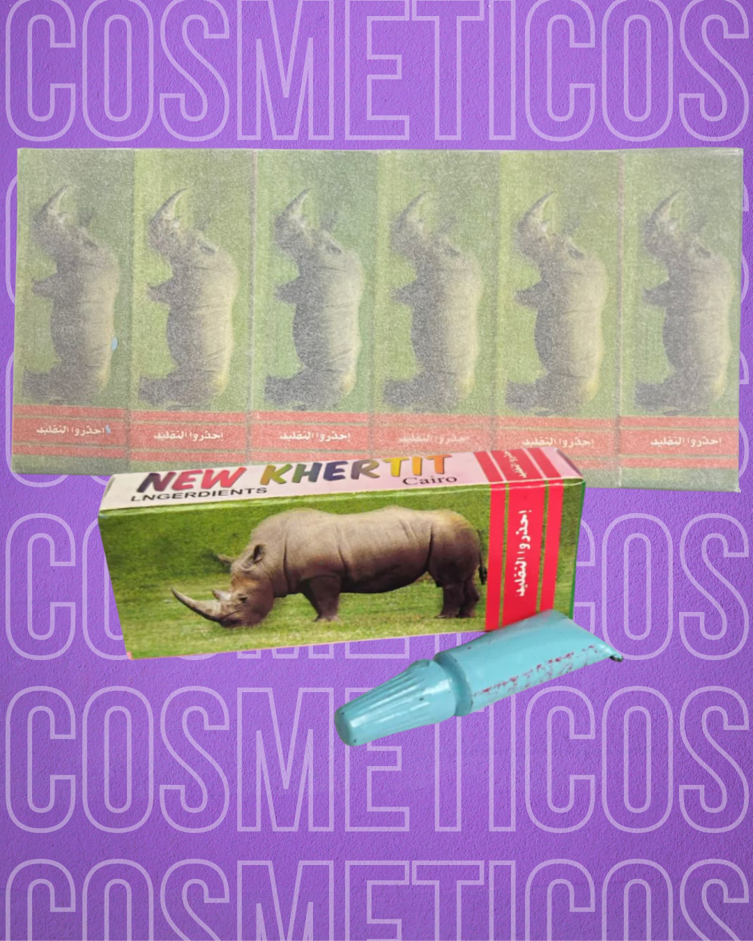 Docena Rino en crema azul