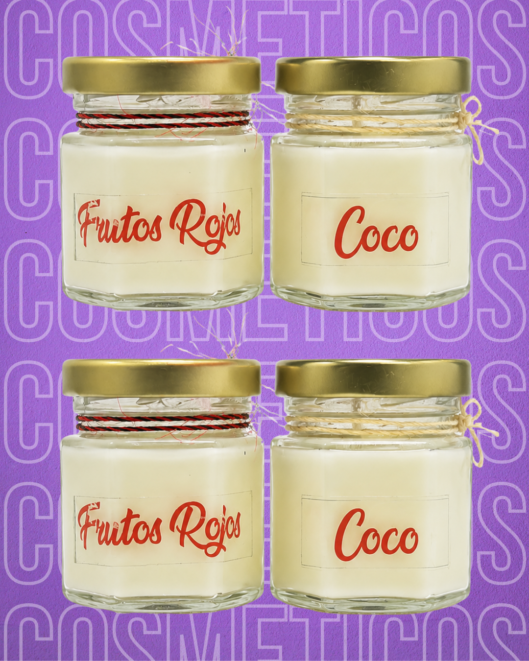 Velas para masajes afrodita pequeñas