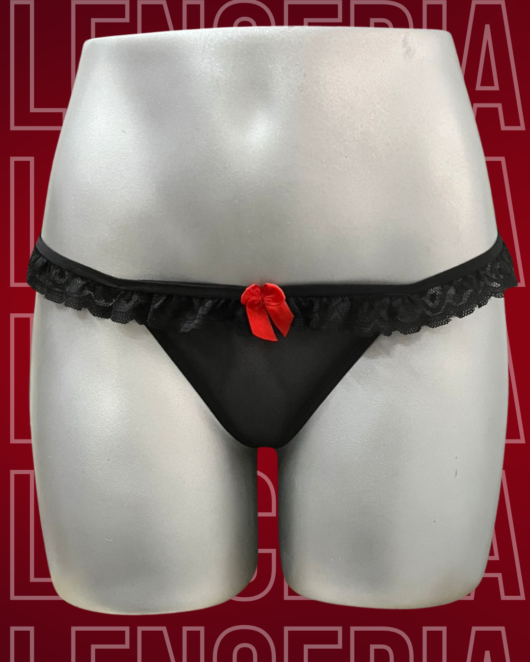 Tanga moñito rojo