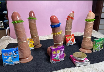 Preservativos texturizados