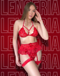 Conjunto liguero falda