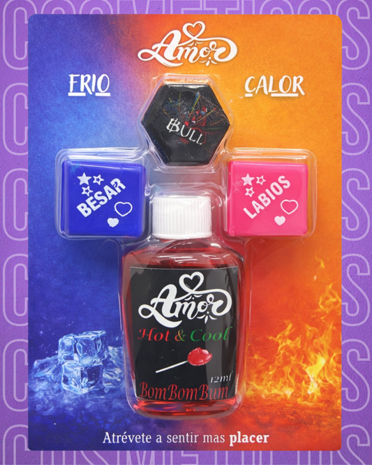 Lubricante frio caliente con potencializador mas dados amor