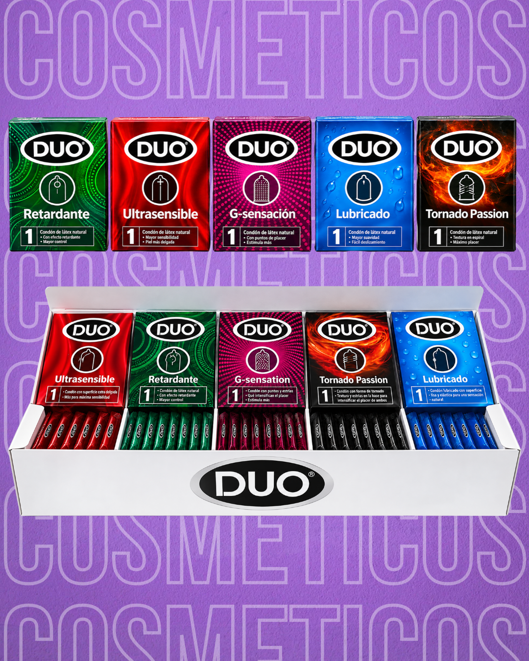 Caja preservativos duo x50