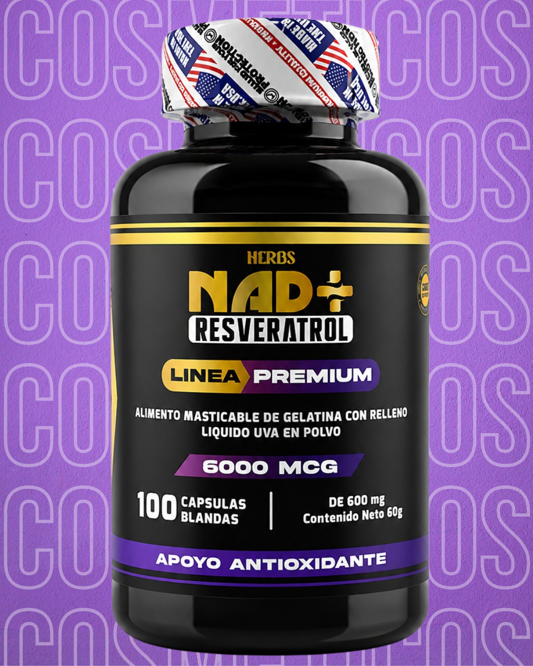 Pastillas resveratrol x100