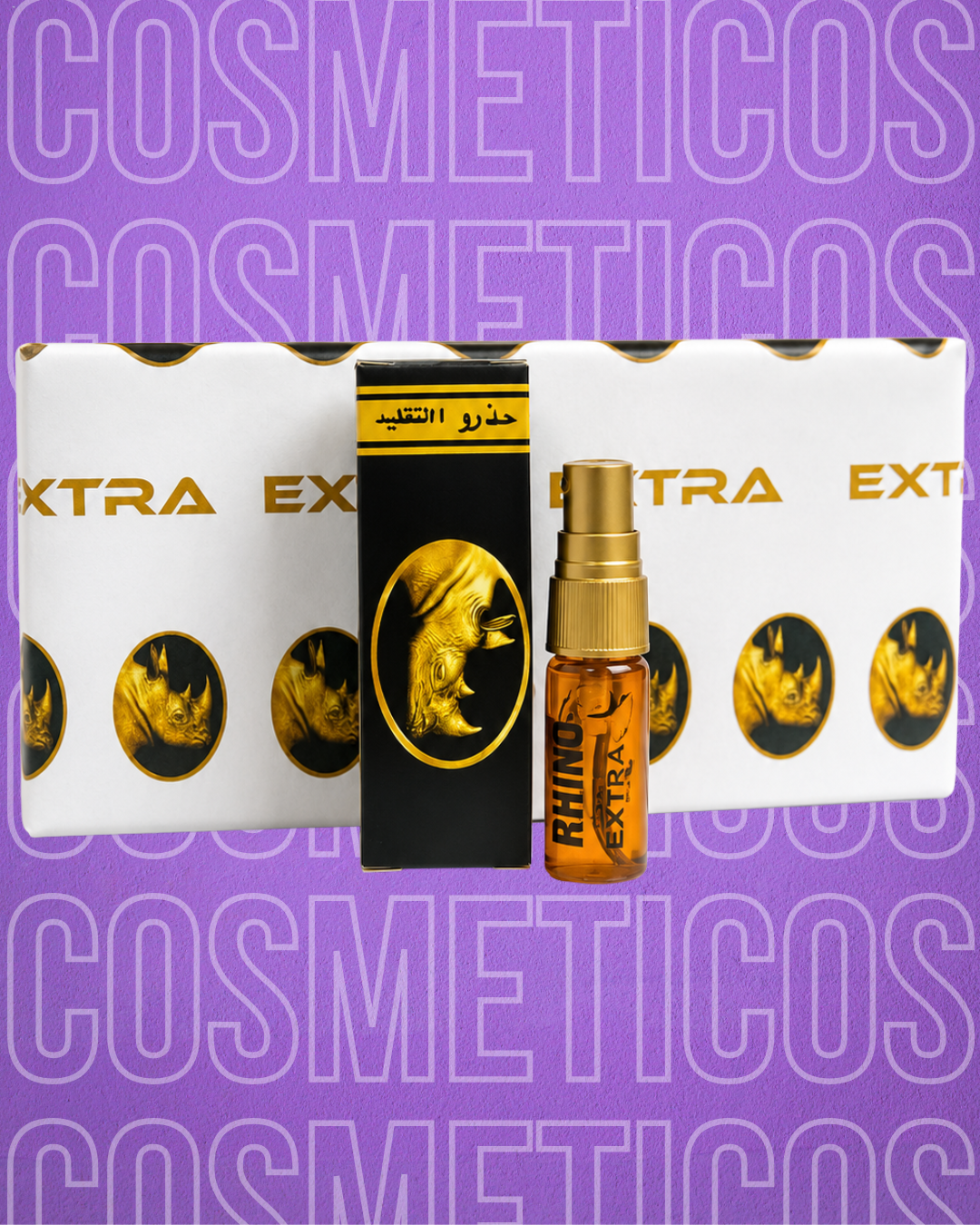 Docena retardante rino dorado spray extra fuerte