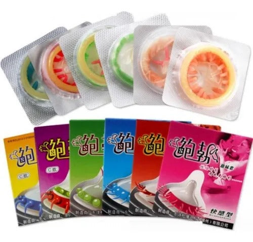 Preservativos texturizados